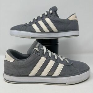 Adidas‎ Neo SE Daily Vulc Men's Size 8 Gray Canvas Sneakers Casual Shoes